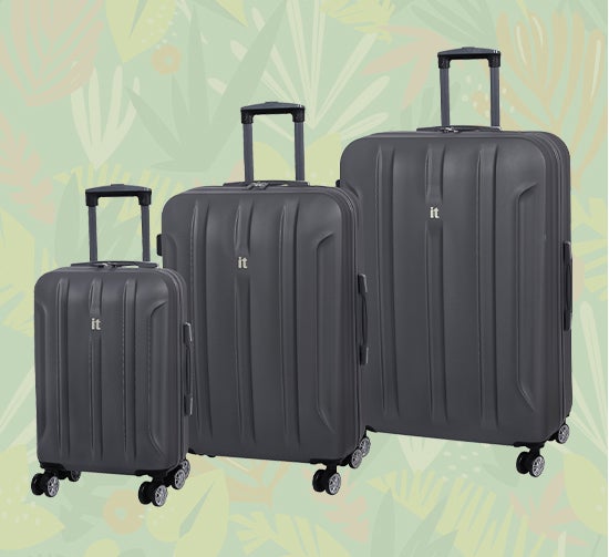 IT Luggage Graphite Hard Shell Suitcase