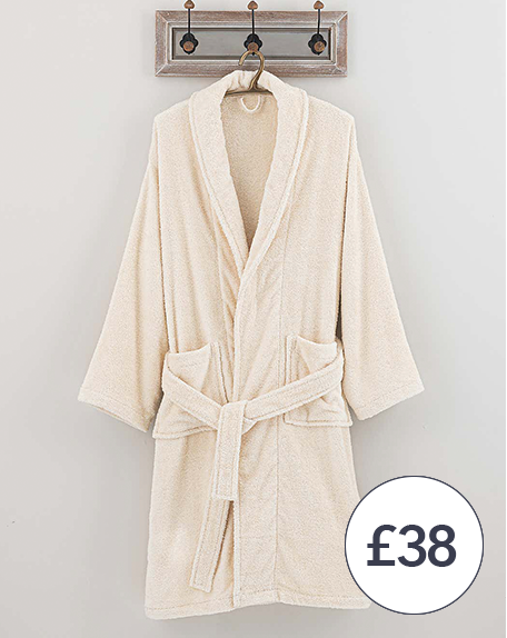 Egyptian Cotton Natural Bath Robe