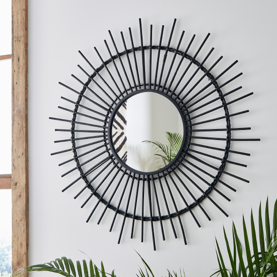 Black Bamboo Mirror