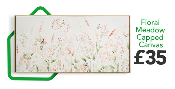 #Floral Meadow Capped Canvas