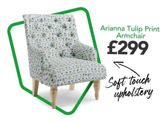 Arianna Tulip Print Armchair 