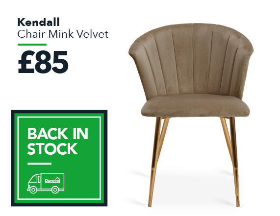 Kendall Chair Mink Velvet