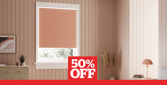 Montreal Rose Blackout Roller Blind