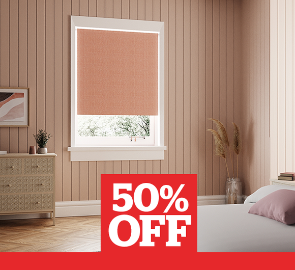 Montreal Rose Blackout Roller Blind