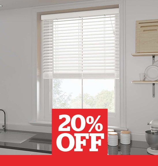 White 50mm Slats Venetian Blind