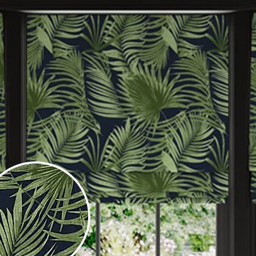 Maximalist Palm Made to Measure Roman Blind