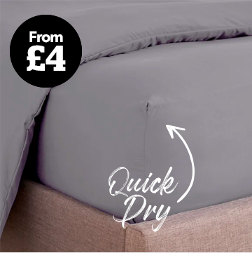 Super Soft 28cm Fitted Sheet Dove Grey