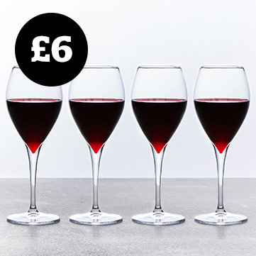 Set of 4 Red Wine Glasses