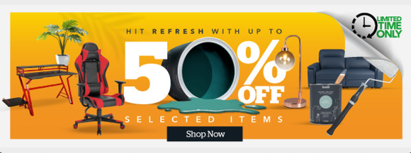 50% off selected items