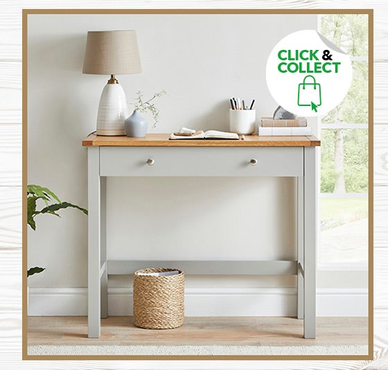 Bromley Grey Slimline Desk