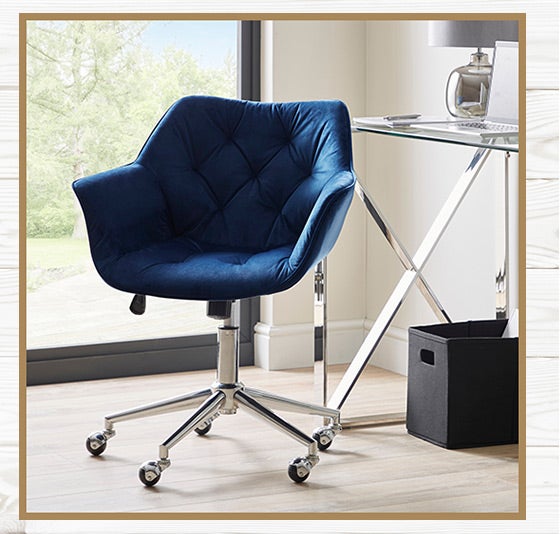 Macy Velvet Office Chair