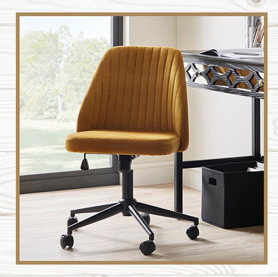 Mya Velvet Office Chair