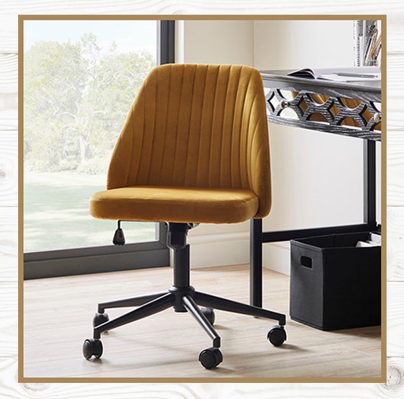 Mya Velvet Office Chair