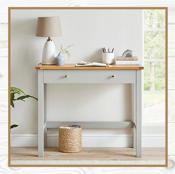 Bromley Grey Slimline Desk