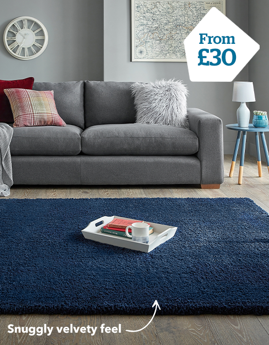 Dunelm cosy teddy online rug