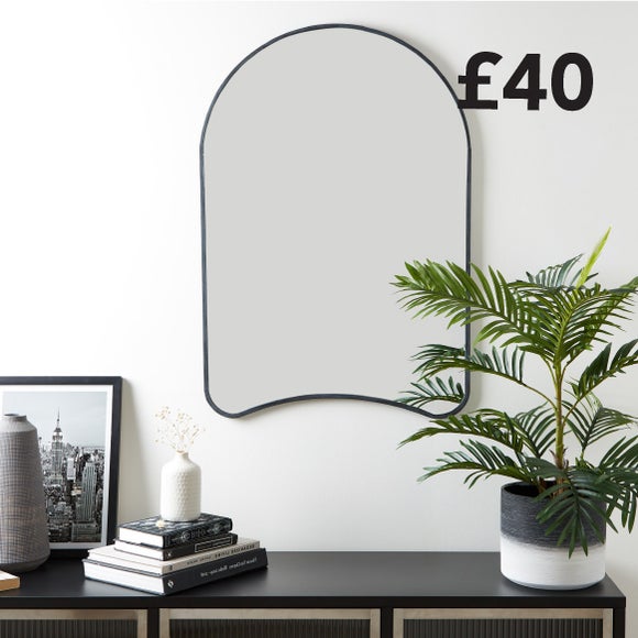 Double Arch Metal Mirror 60cm x 90cm