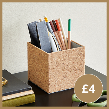 Cork pen holder