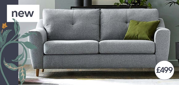 Baxter Fabric 3 Seater Sofa