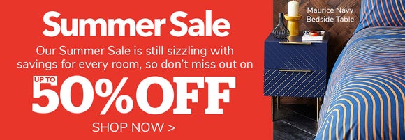 Summer sale up to 50% off >