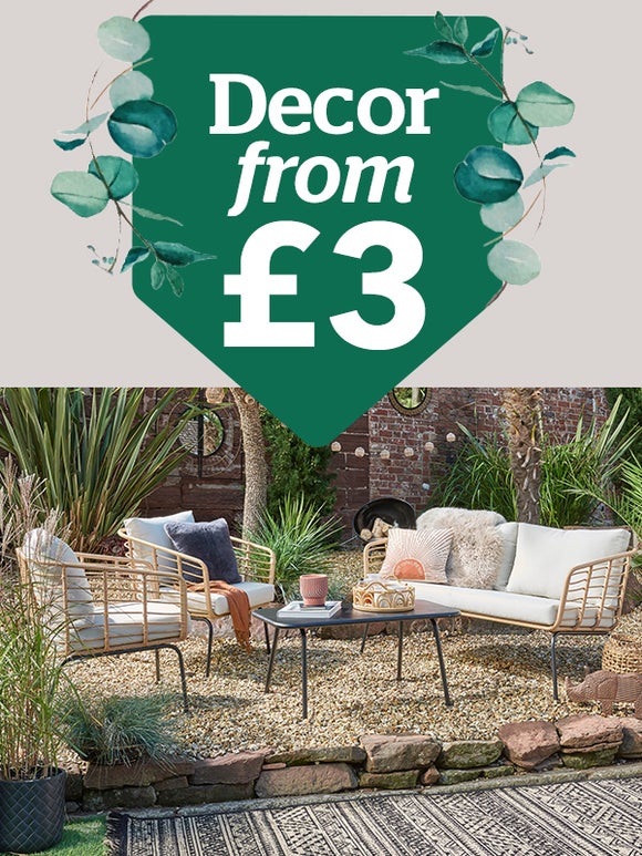 Garden decor from £3