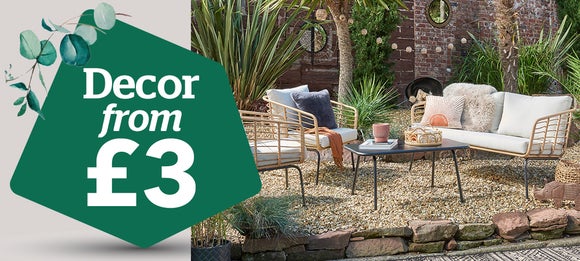 Garden decor from £3