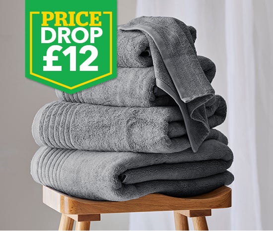 Dorma Tencel Sumptuously Soft Dove Grey Bath Towel