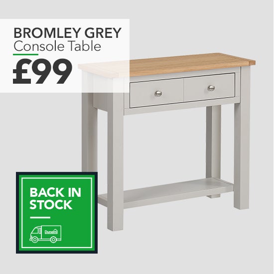 Bromley Grey Console Table