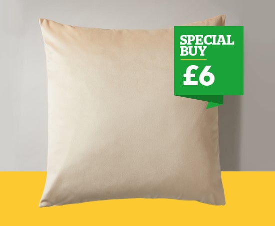 Polycotton Velvet Cushion