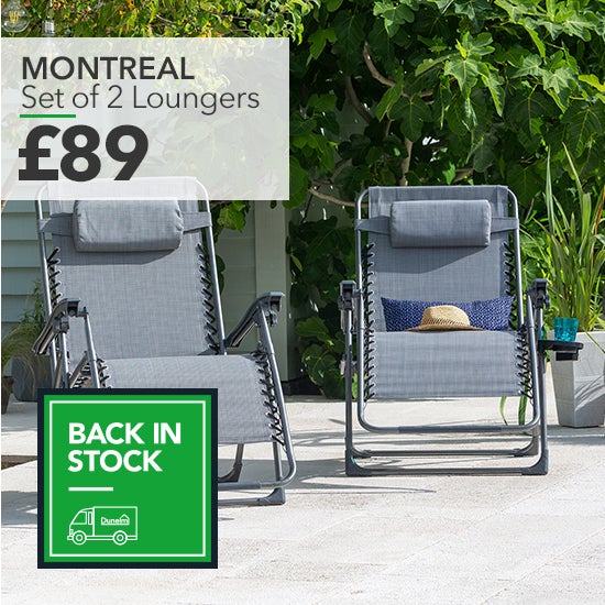 Montreal Set of 2 Deluxe Gravity Loungers