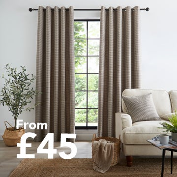 Churchgate Dogtooth Eyelet Curtains 