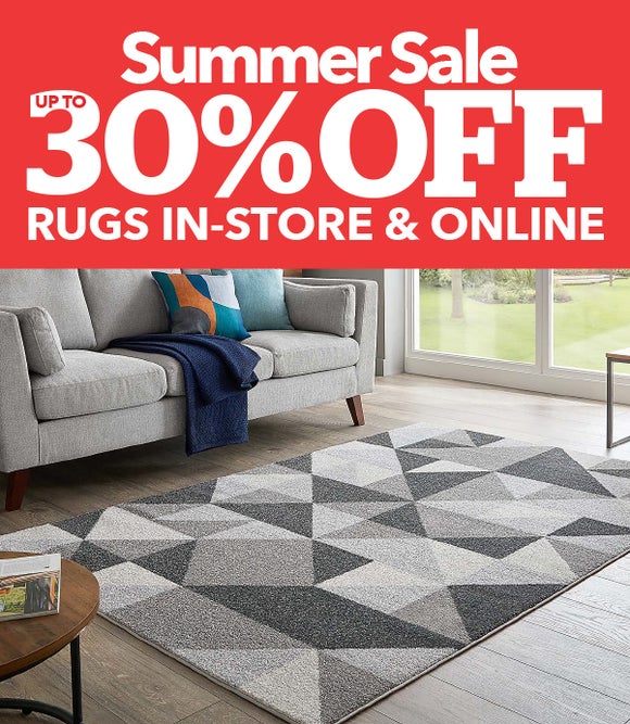 SUMMER SALE - UP TO 30% OFF RUGS IN-STORE & ONLINE