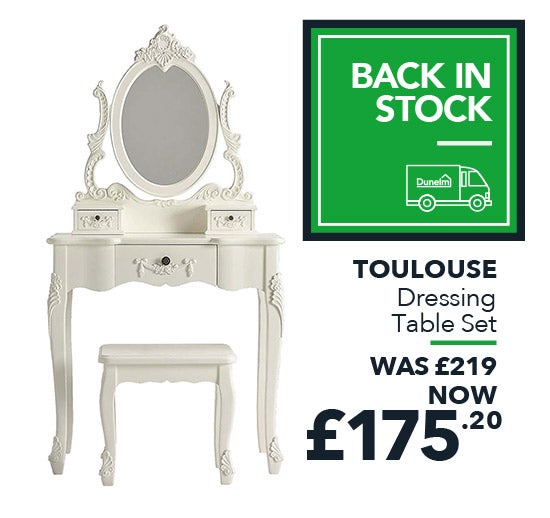 Toulouse Dressing Table Set Ivory