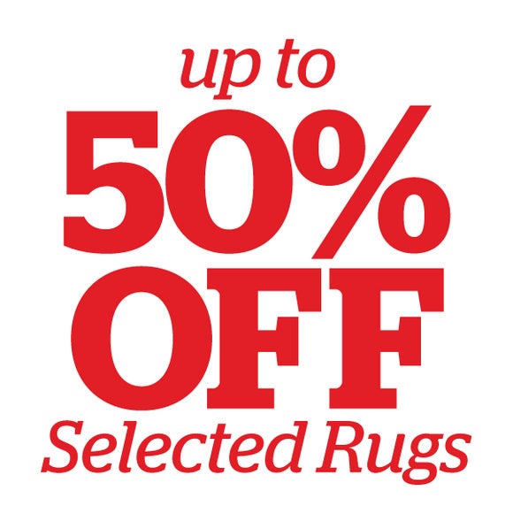 Up to 50% off selected rugs