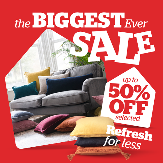 The Biggest Ever Sale up to 50% off