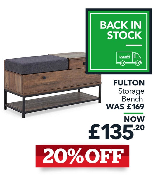 Fulton Storage Bench Pine