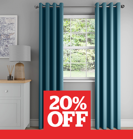 Nova Teal Blackout Curtains