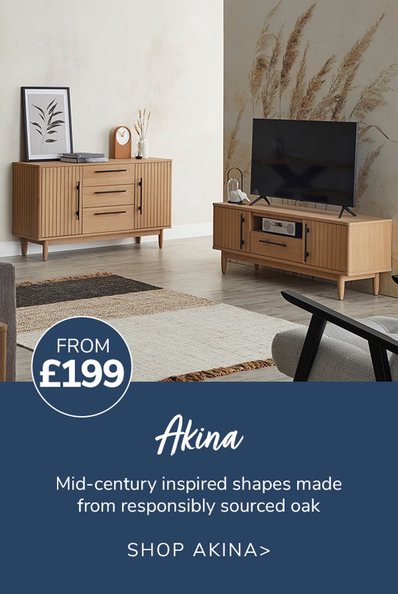 Akina. Mid-century inspired shapes made from responsibly sourced oak. Shop Akina