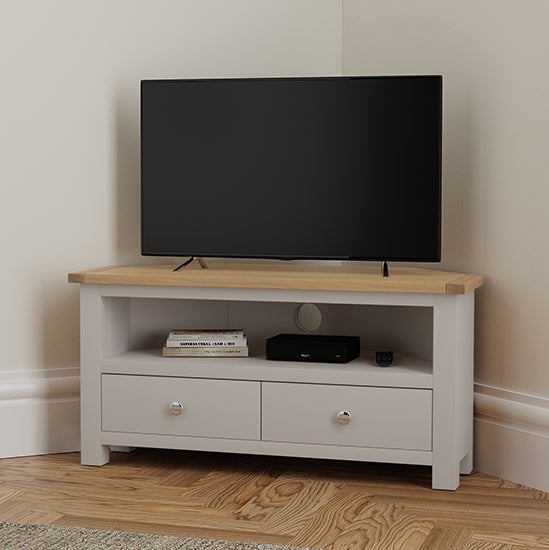 Bromley Grey Corner TV Stand