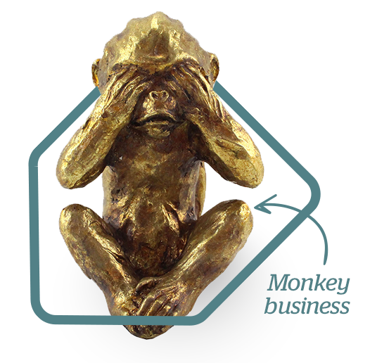 Resin Monkey Ornament