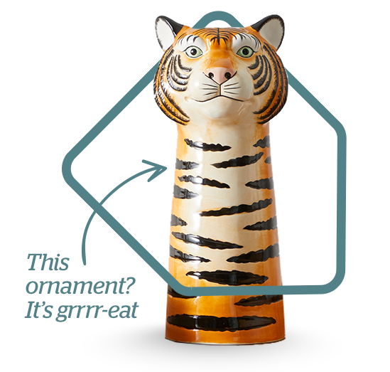 Ceramic Tiger Vase