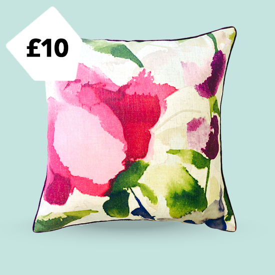 Watercolour Brights Square Cushion