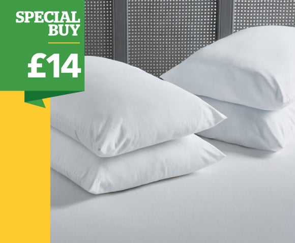 Soft and Snug 4 Pack Synthetic Pillows