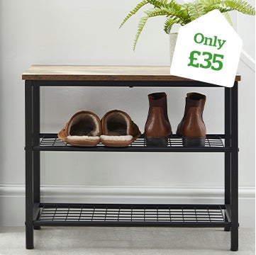 Fulton 2 Tier Shoe Rack