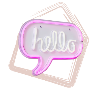 Hello Neon Sign