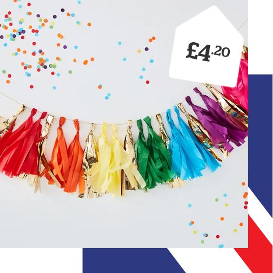 Ginger Ray 1.5m Tassel Garland