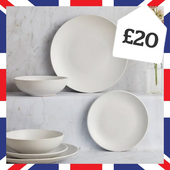 Stoneware 12 Piece Natural Dinner Set >