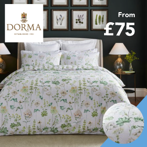 Dorma Flora Botanica Cotton Duvet Cover and Pillowcase Set