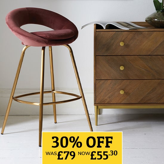 Stella Velvet Bar Stool