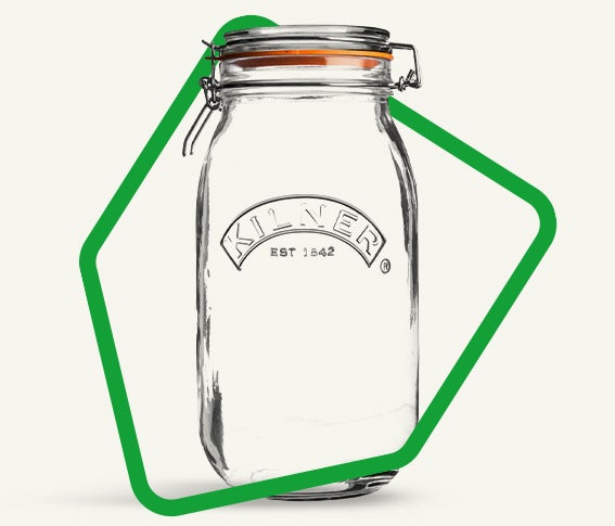 ilner 2L Round Clip Top Jar 