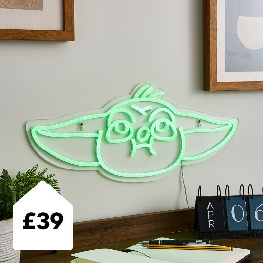 #Disney Star Wars Grogu Neon Sign